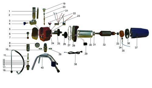 drawing for 6389/440i Titan model airless machine